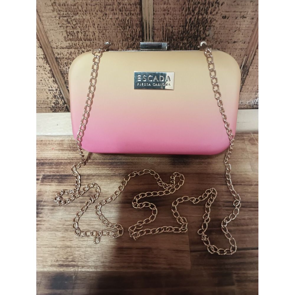 Escada FIESTA CARIOCA Evening Bag, Clutch, Sunset Ombre Shoulder/Cross